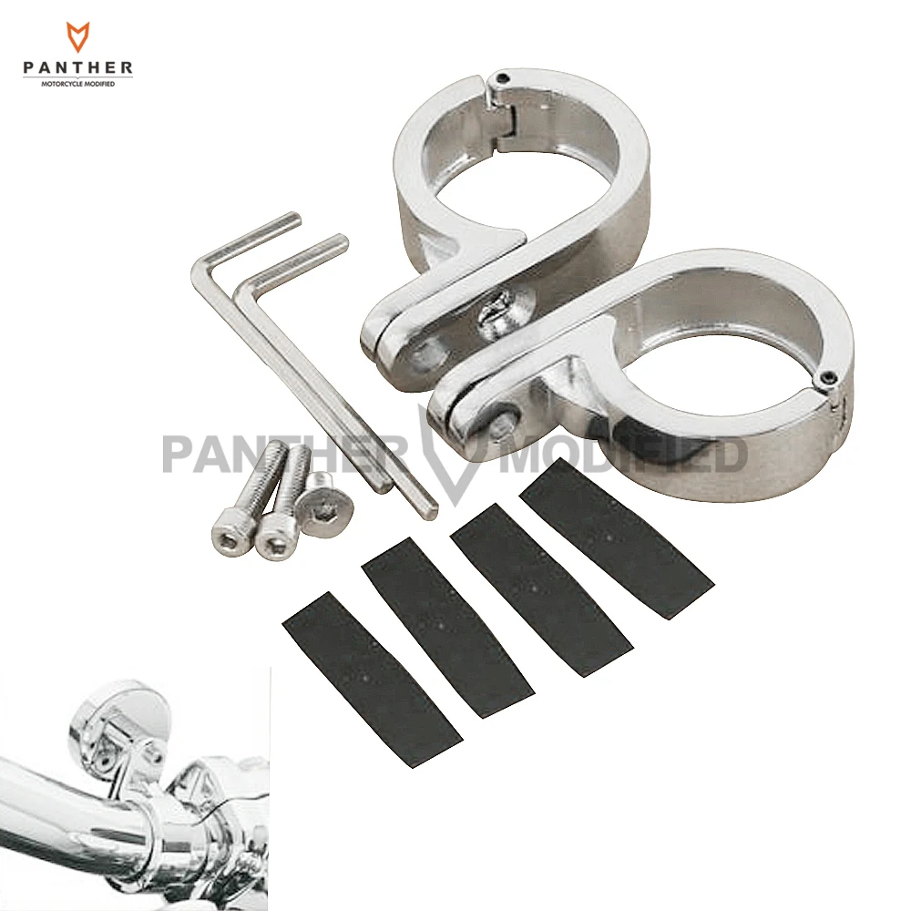 1.25" 32mm Motorcycle Handlebar Mount Clamp Moto Handle Bar Clamps Case