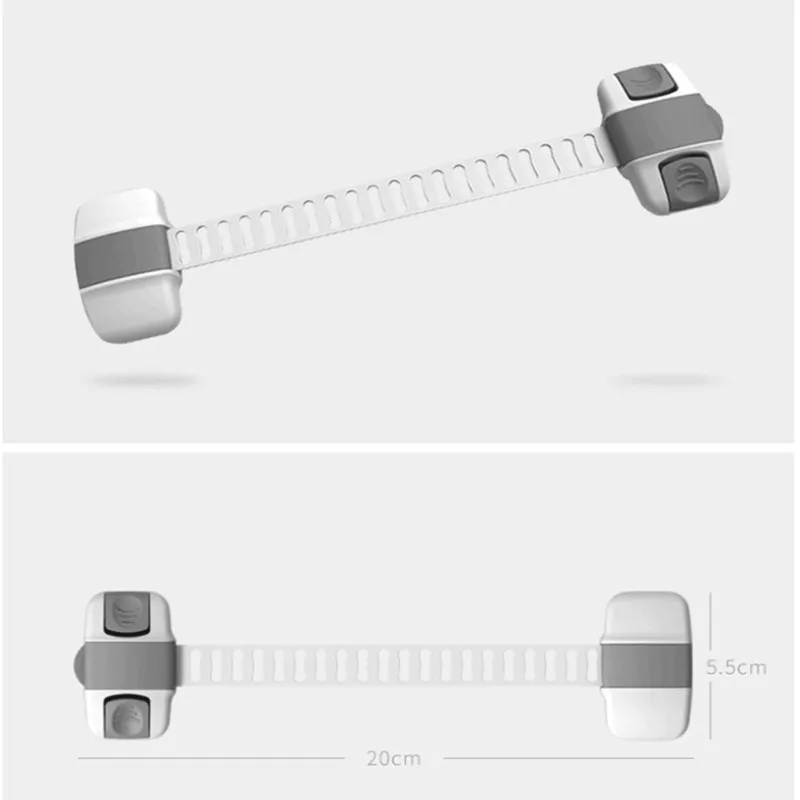 2 шт./лот замок холодильника для детской двери шкафа регулируемые пластиковые замки безопасности
