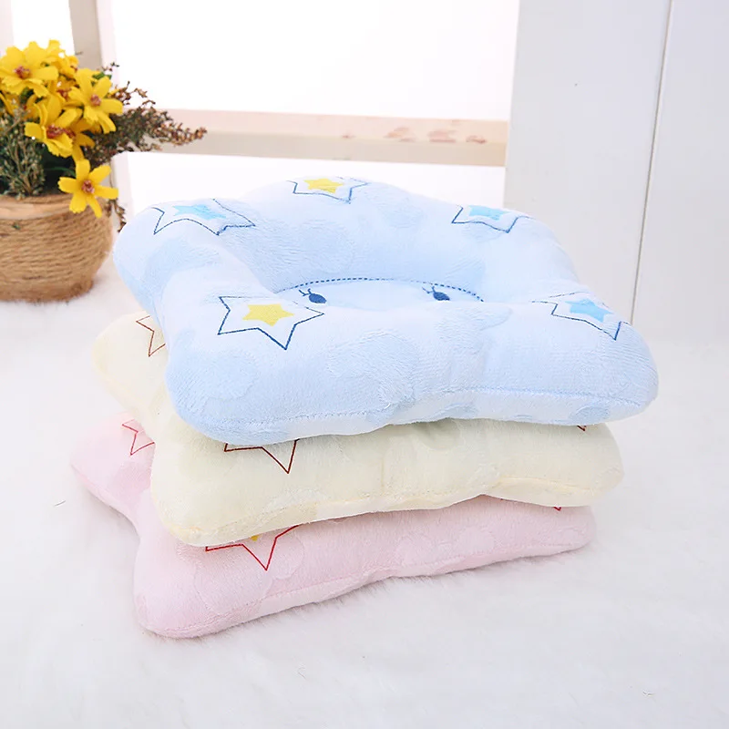 

ideacherry Newborn Baby Pillow Flat Head Sleeping Positioner Support Cushion Prevent Bebe Star Styling Pillows for 3-24 Months