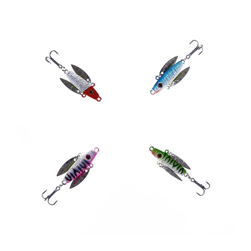 

4Pcs Winter Ice Fishing Hook Artificial Bass Hard Sequin 5cm 7g Bait Jigging Fishing Barbed Hook Winter Fishing Accessories