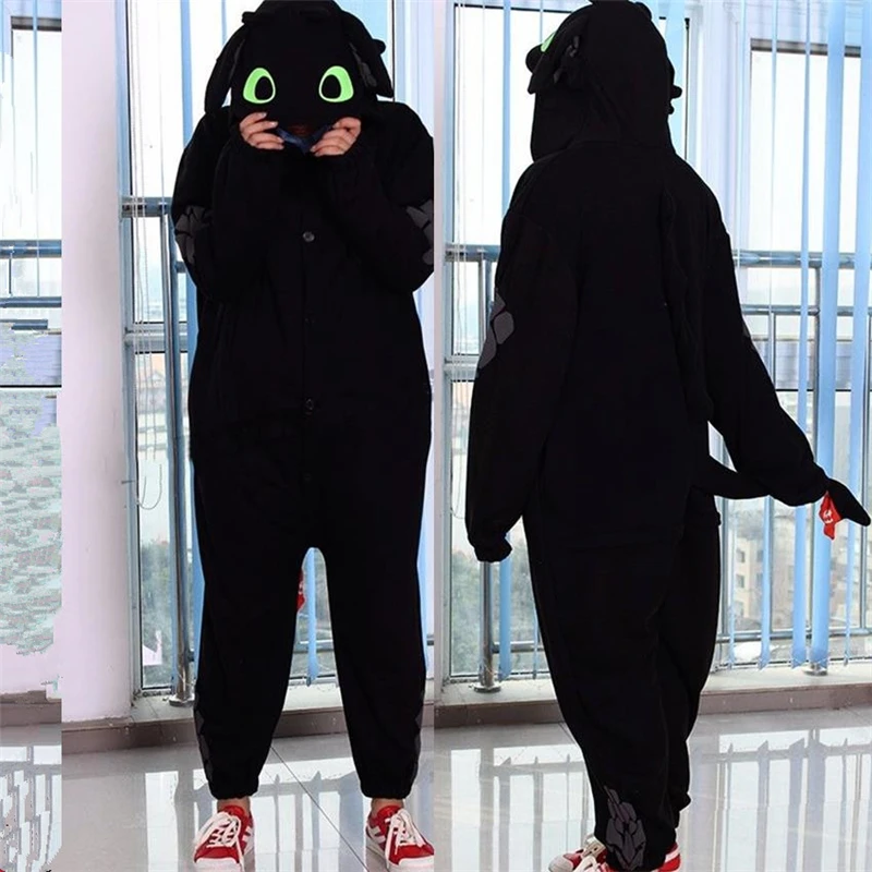 New-How-to-Train-Your-Dragon-Night-Fury-Toothless-Cosplay-Costumes-Pajamas-Bathrobe-Women-Man-Sleepwear