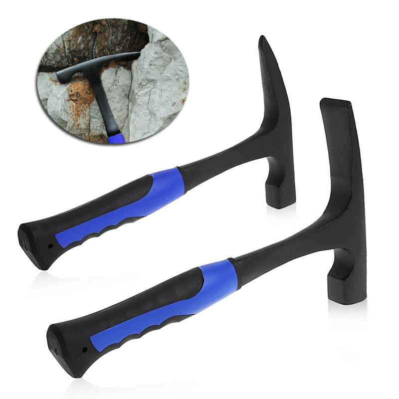 

Rock Pick With Flat Tip Shock Reduction Grip Geological Stratigraphic Exploration Hammer Hand Tools