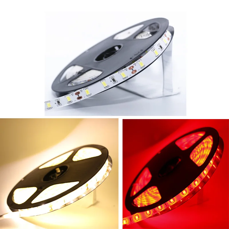1/2/3/4/5 М IP65 водонепроницаемая светодиодная лента 5630 SMD DC12V 60 светодиодов/м 5730 бар