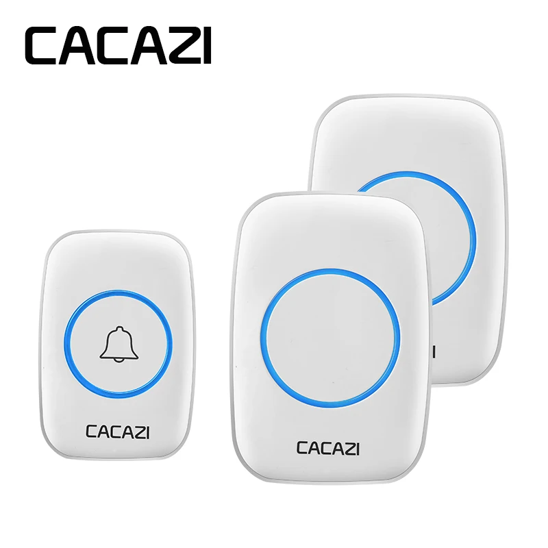 

CACAZI AC 110-220V wireless doorbell that waterproof 300M range door bell low price high quality home 38 chimes door ring