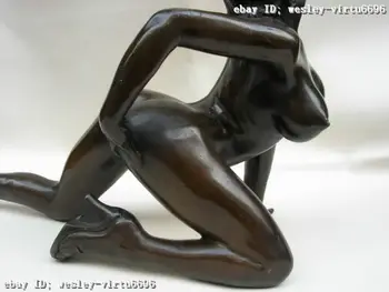 

Western Europe very oomph Refined copper bronze nude belle sculpture Statue