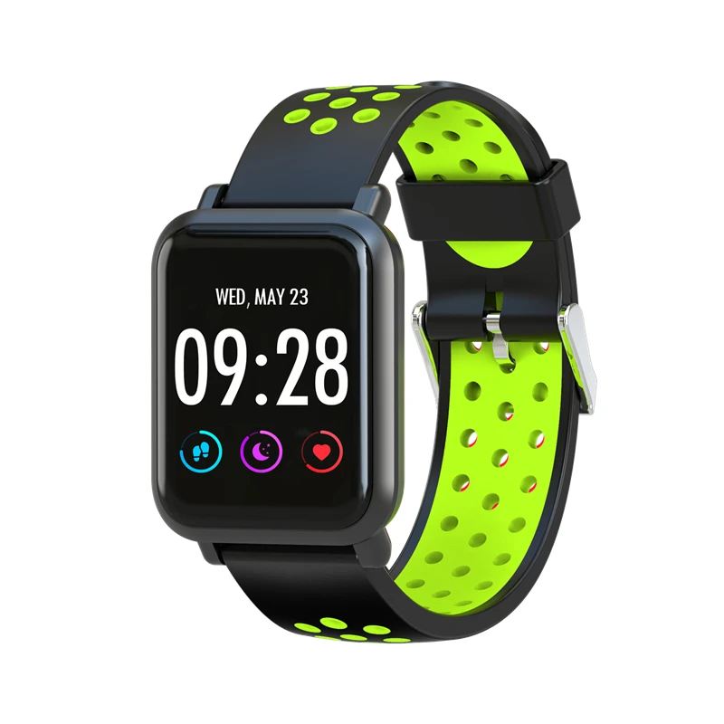 Smart watch blood pressure Blood oxygen heart rate detection watch Sports fitness tracker pedometer IP68 waterproof smart watch