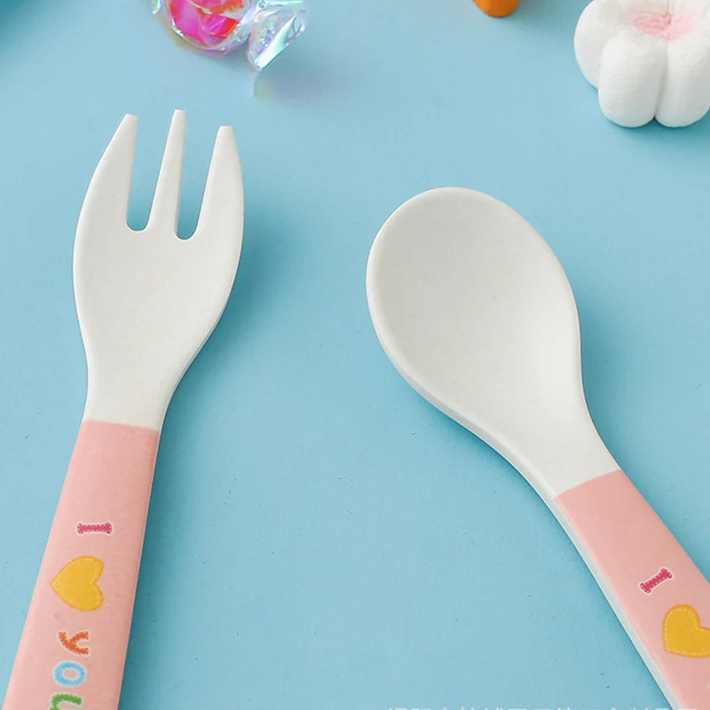 5pcs/set Baby Tableware Cute Pig Children Feeding Dishes Kids Natural Bamboo Fiber Dinnerware With Bowl Fork Cup Spoon Plate 5pcs/set Baby Tableware Cute Pig Children Feeding Dishes Kids Natural Bamboo Fiber Dinnerware With Bowl Fork Cup Spoon Plate