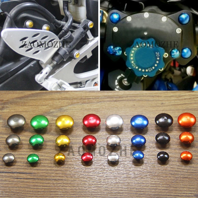 

1 Pcs Motorcycle Moto Universal Hex Socket Bolt Screw Nut Head Cover Cap (M6 6MM) (M8 8MM) (M10 10MM) Aluminum Alloy
