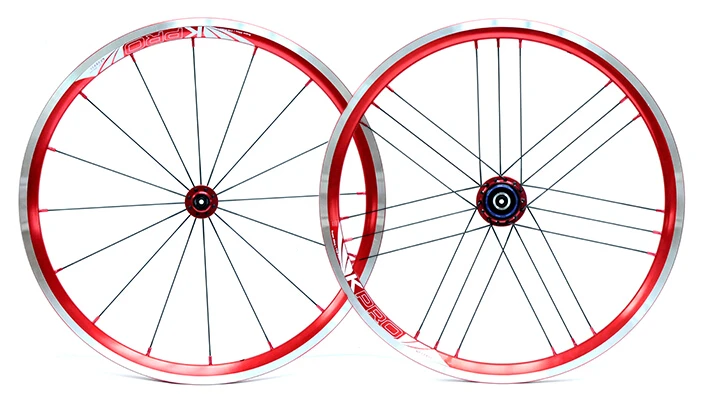 Excellent Litepro ultralite 960g 16/21h 20 inch 406 wheel set folding bike V brake wheelset bmx wheels bmx parts 1