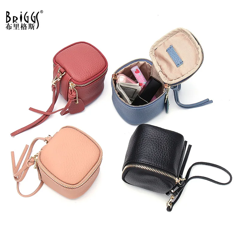 

Top Quality Square Women Coin Purses Holders Wallet Female Genuine Cow Leather Money Wallets Hot Fashion Small Clutch Bag