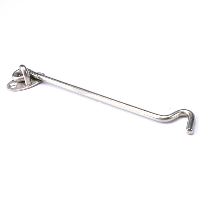 2Pcs 10 Inch Long 248mm Old style Window Brace Windproof Hook Door Window Catch Eye Cabin Hook Fasteners