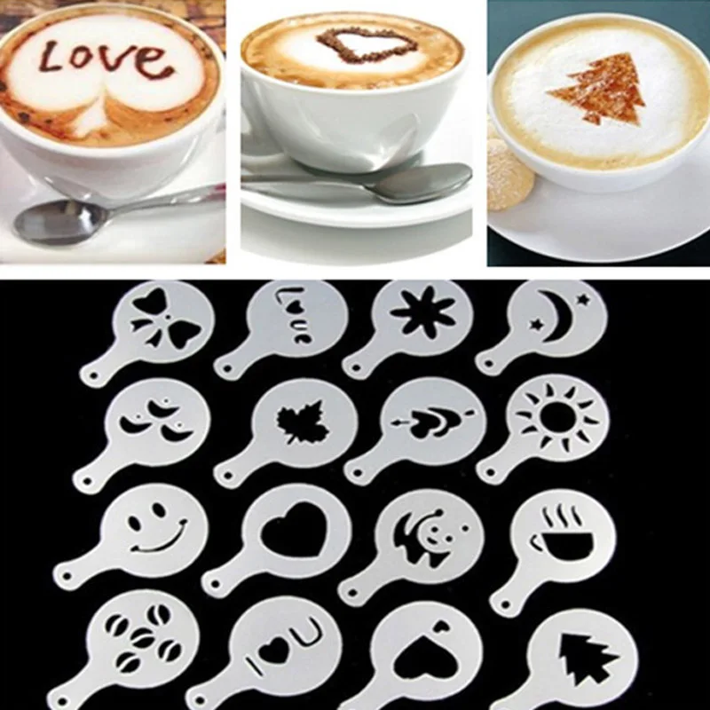 New 16pcs/set Plastic Garland Fancy Creative Cappu...