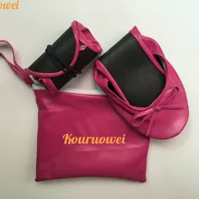 Свадебные Серебристые Гладкий валец обувь дешевые складные балетки в сумке