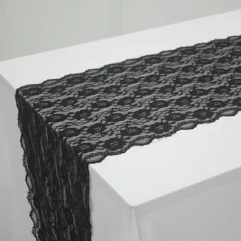 

DEAREST 4PCS lace table runner 30*275CM(11*108INCH) for wedding banquet