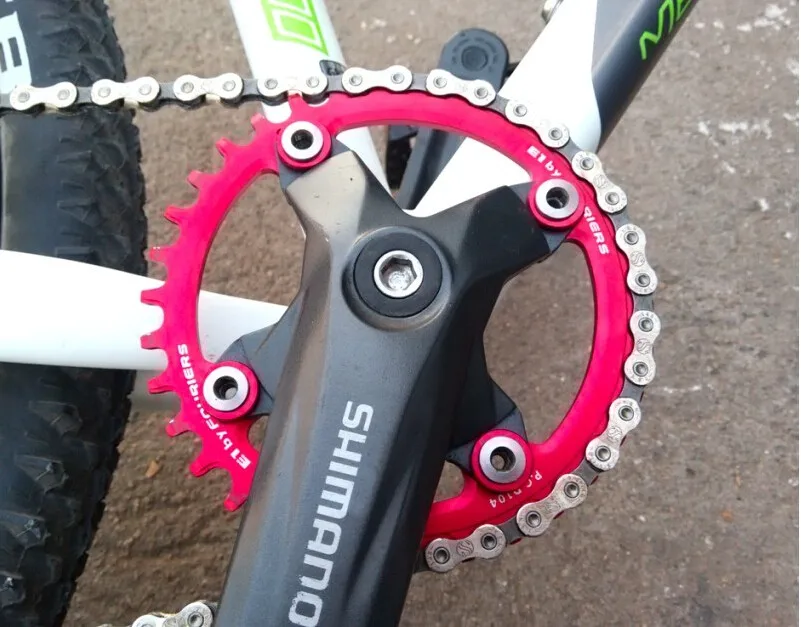 FOURIERS دراجة جبلية جولة شكل ضيق واسعة 30 طن-48 طن 104BCD الدراجة ChainWheel دائرة Crankset واحد لوحة دراجة أجزاء FOURIERS دراجة جبلية جولة شكل ضيق واسعة 30 طن-48 طن 104BCD الدراجة ChainWheel دائرة Crankset واحد لوحة دراجة أجزاء