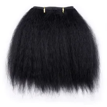 Amir kinky pacotes de cabelo reto para mulheres africanas 10 polegada cabelo sintético curto tecer tramas de cabelo preto 1 peça
