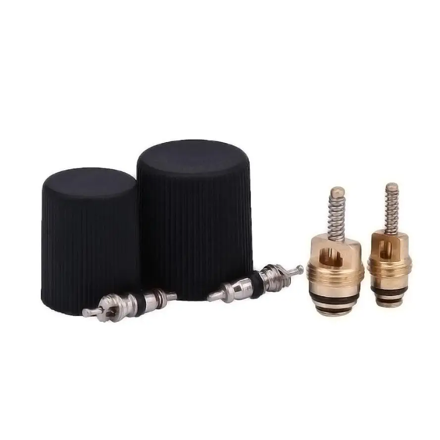 A//C System Cap /& Valve Cores Rapid Seal Kit