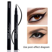 1 шт., черный стойкий карандаш для глаз, Водостойкая Подводка для глаз, стойкая к размазыванию, косметика, макияж, подводка для глаз, жидкая, лидер продаж