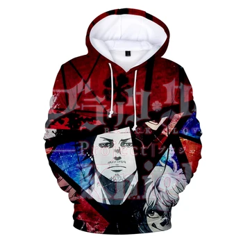 

New 2019 Black clover 3D Hoodies sweatshirts Men/women Hoodie Spring Autumn Fashion Print Black clover Long Sleeve Pullovers