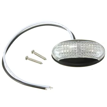 

2PCS 4 LED 12V/24V Clear Truck Van Trailer lights Front Side Marker Light White Rear Indicator Signal Lamp For vw golf Kia Rio