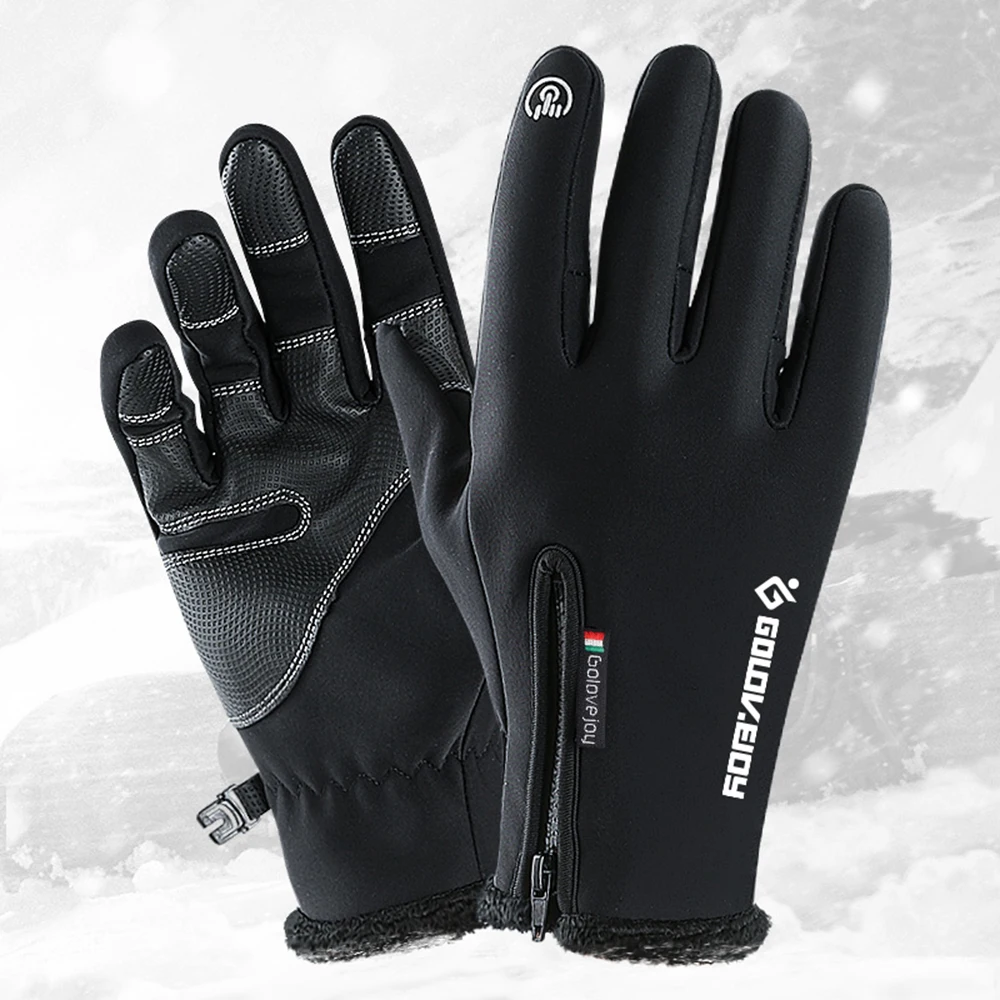 

Thermal Winter Gloves Touch-screen Cycling Gloves Waterproof Windproof Fleece Gloves Warm Climbing Skiing Motorcycling Equipment