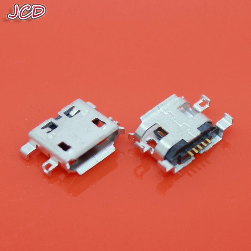 

JCD 30pcs 5 Pin DIP 4 Foot Micro USB Connector Plastic Shell Jack Tail Sockect Mini Plug Terminals usb female for Lenovo A710E