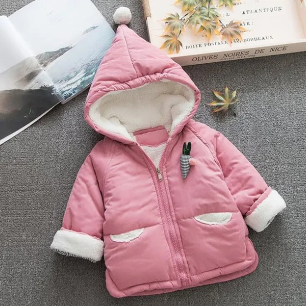 Newborn Baby Winter Coat Hooded Baby Jacket Cotton Newborn Girl Winter