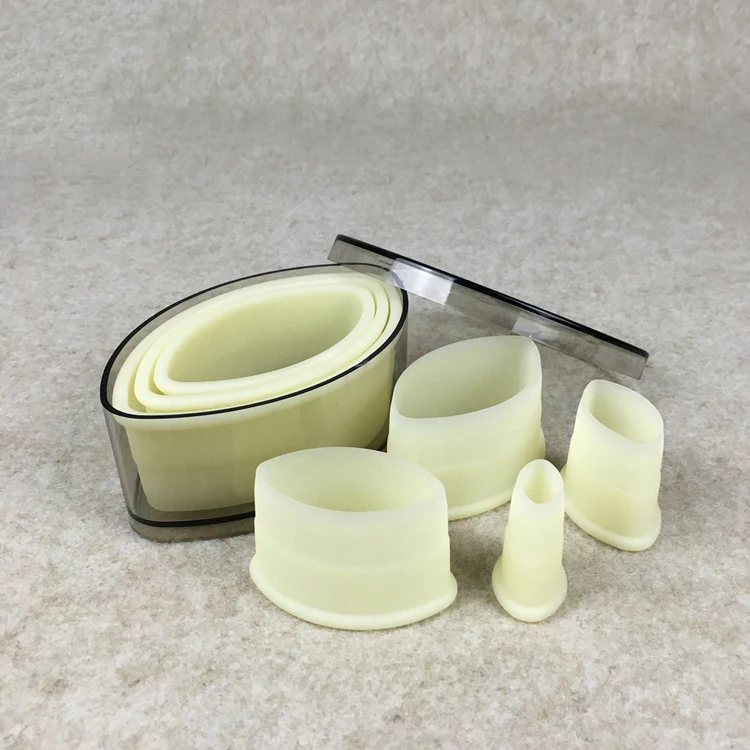 

7 PCS per lot Flat Edge Olive Oval shaped Nylon Plastic Cutter Candy Cake Pastry Cookies Biscuit Cupcakes Mold