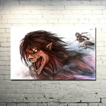 

Attack On Titan 1 2 Mikasa Ackerman Anime Art Silk Fabric Poster Print 13x20 inches Pictures For Room Decor 057