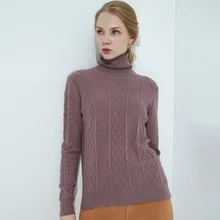 Winter new high quality cashmere sweater solid color simple large size warm breathable soft comfortable pullover sweater