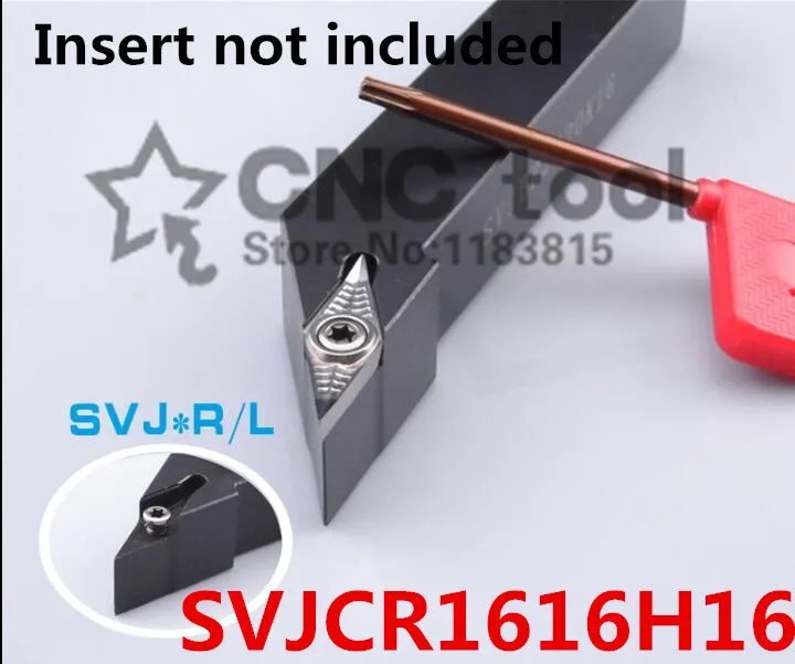

SVJCR1616H16/ SVJCL1616H16 Metal Lathe Cutting Tools Lathe Machine CNC Turning Tools External Turning Tool Holder S-Type SVJCR/L