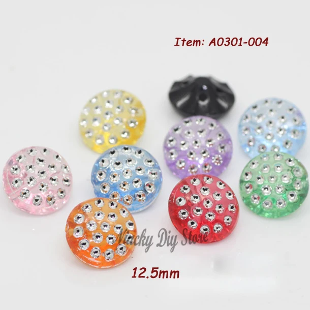 Candy color buttons Silvering children candy color shirt buttons 12.5
