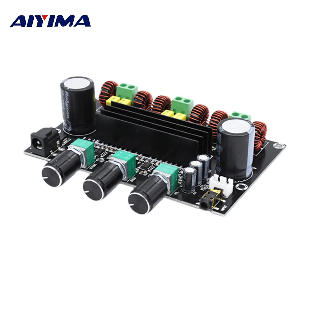 

Aiyima Update TPA3116D2 Digital Amplifier Board 2.1 Channel High Power Audio Amplifier Board 2*80W+100W DIY Speaker Home Theater