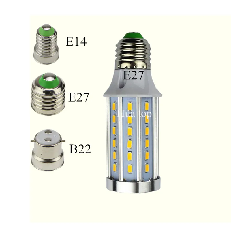 12 Вт 15 Вт, 20 Вт, 30 Вт, 40 Вт, 50 Вт, 60 Вт, 80 Вт, светодиодные лампы E27 B22 E14 E40 Кукуруза лампы 85-265v 5730 люстра потолочные точечные светильники светильник Лампада