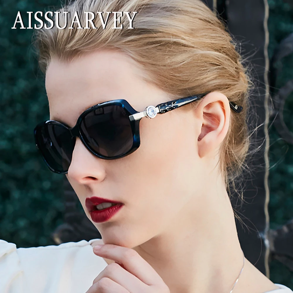 Frauen mehrfach Brille schwarzes Qualität Strass brown purpurrot Blau Mädchen Top Acetat Marke Mode Für 2019 Kleine Dame Sonnenbrille Polarisierte Fahren p1Hxx4