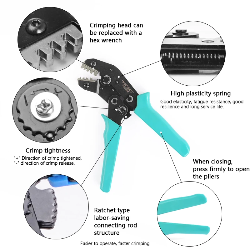 Handskit DuPont обжимной инструмент PH2.0 плоскогубцы SN-01BM 0,08-0.5MMAWG28-22/SCN2.5/SM2.5/XH2.54mm вилка Весна холодная