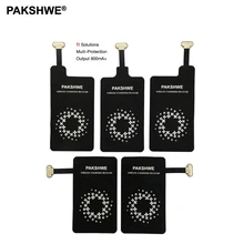 Type C Qi Беспроводное зарядное устройство приемник USB-C зарядки TI-Chip приемник адаптер для huawei Honor Note 8 все Android USB C устройства