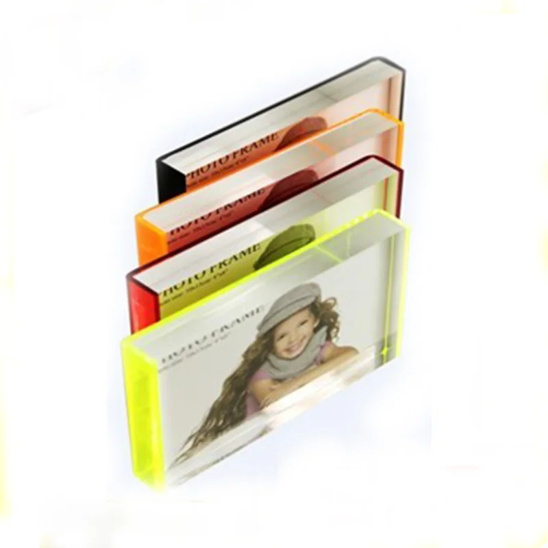 

High Transparent Rectangle Acrylic/Plexiglass Wedding Picture Frames PF009