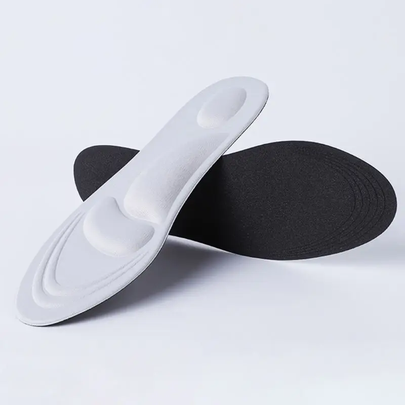 Унисекс 4D Спортивная губка мягкая обувь на высоком каблуке стельки супинатор ортопедический массаж боли вставки подушки колодки амортизатор