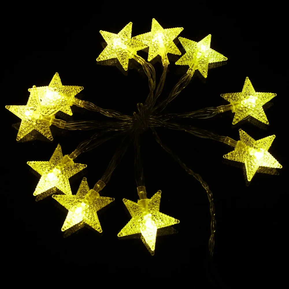 

Festival Decoration LED Star 1.5/3M String Lights LED Fairy Lights Christmas Wedding Curtain String Decoration Lights Battery