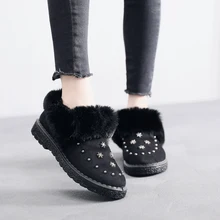 Ankle Boots Women Flats Winter Warm Winter Snow Suede Short Boots New Suede Boots Women Shoes Fur Plush Suede Shoes Black Brown Ankle Boots Women Flats Winter Warm Winter Snow Suede Short Boots New Suede Boots Women Shoes Fur Plush Suede Shoes Black Brown