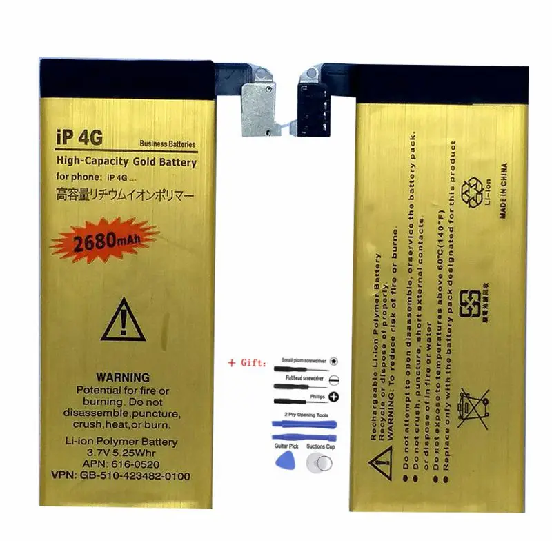Rechargeable Phone Battery for Apple iPhone 4 4 g Battery Accumulator