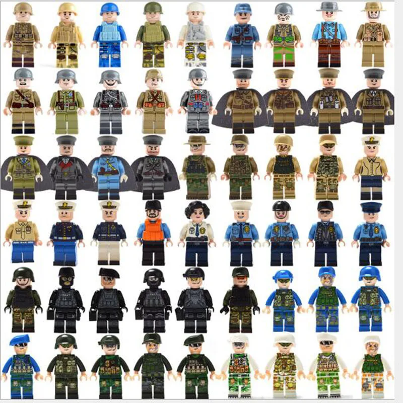 

Compatible Legoing Military World War 2 Building Blocks Germany Soldiers Army Toys set for boys WW2 Military Accessories Blocks