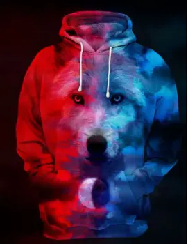 

Where Light And Dark Meet by JoJoesart Wolf 3D Hoodies Sweatshirts Men Women Hoodie Casual Tracksuits Fashion Brand Hoodie Coats