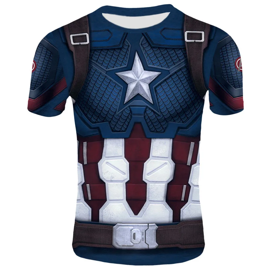 

Men T Shirt Avengers League 4 Quantum Wardrobe Team Hydra Short-sleeved 3D Printed Short-sleeved T-shirt Harajuku Hip Hop