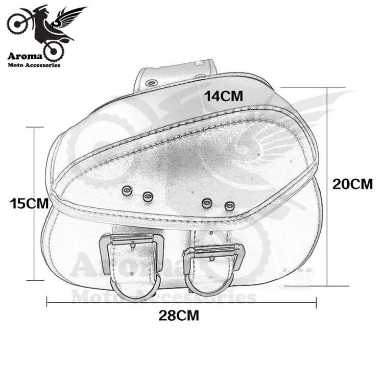 Мини кожаный мото rbike седельная сумка черный кафе багаж мото Боковая Сумка Скутер задние Сумки для honda yamaha suzuki moto rcycle сумки