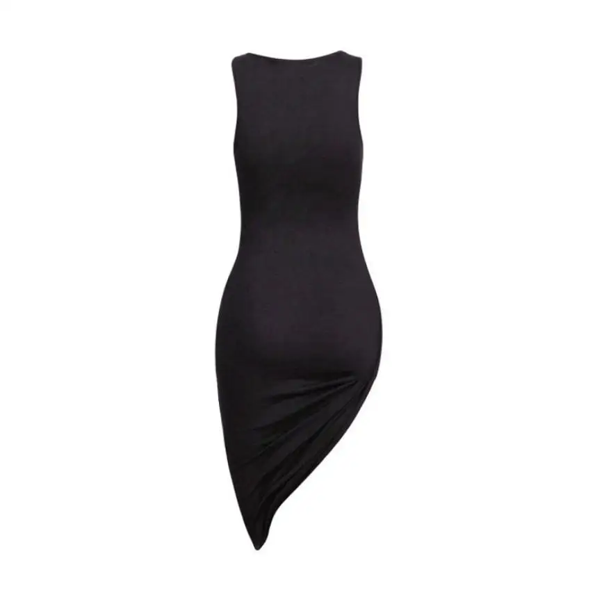 KANCOOLD платье Новое высокое качество модное сексуальное без рукавов облегающее черное платье вечернее платье для вечеринки женское платье mar13
