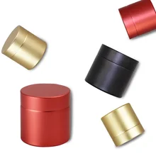 50*46 мм Мини Алюминий чай Caddy Pots банок герметичные канистры металл упаковочная коробка для чая для путешествий W9495