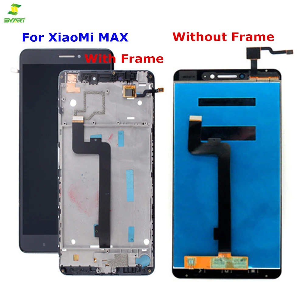 Koop Mi max 1920x1080 voor xiao Mi mi max 6.44 inch Lcd scherm + touch Screen digitizer Compleet Vergadering mobiele Telefoon Vervanging Zwart