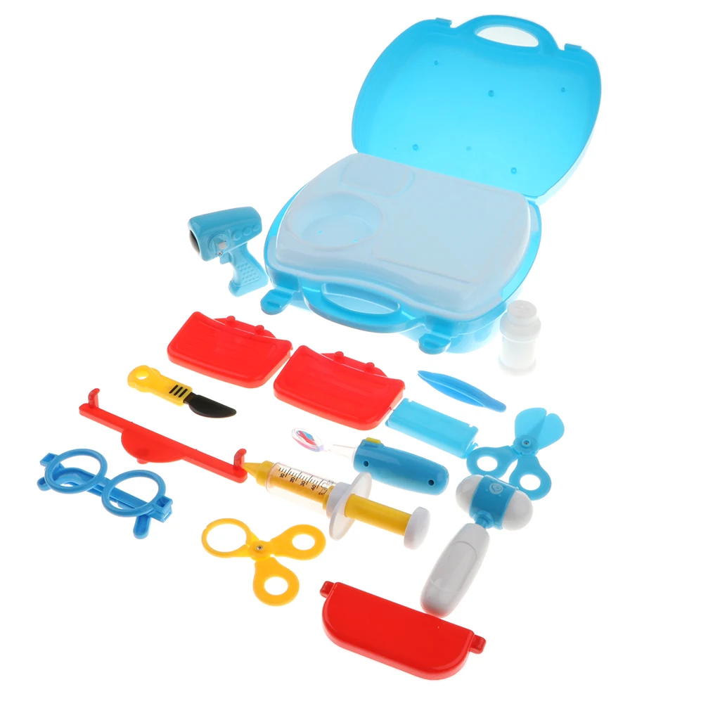 Simulation Doctor Medical Kit with Syringe and Many Other Accessories Kids Children's Pretend Play Toy Birthday Gift